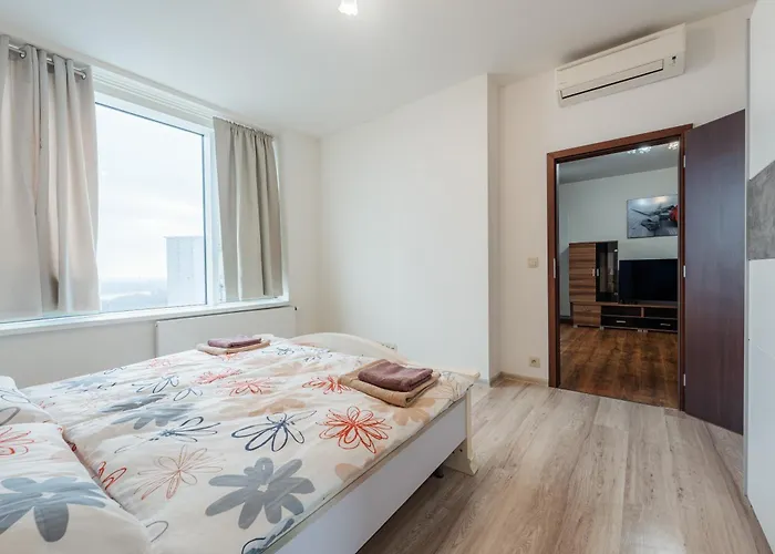 High Floor 2br Downtown With Danube View Balcony Parking Available